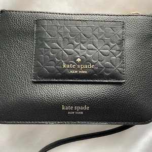Kate spade black crossbody and cardholder wallet
